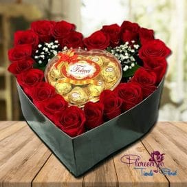 CAJA CORAZON CHOCOLATES