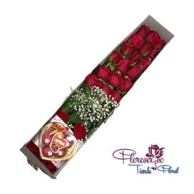 Caja en Rosas y Chocolates 118