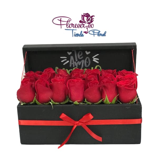 Caja de Madera de Rosas 113