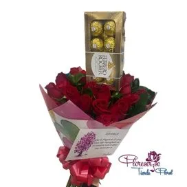Bouquet de Rosas con Chocolate 03