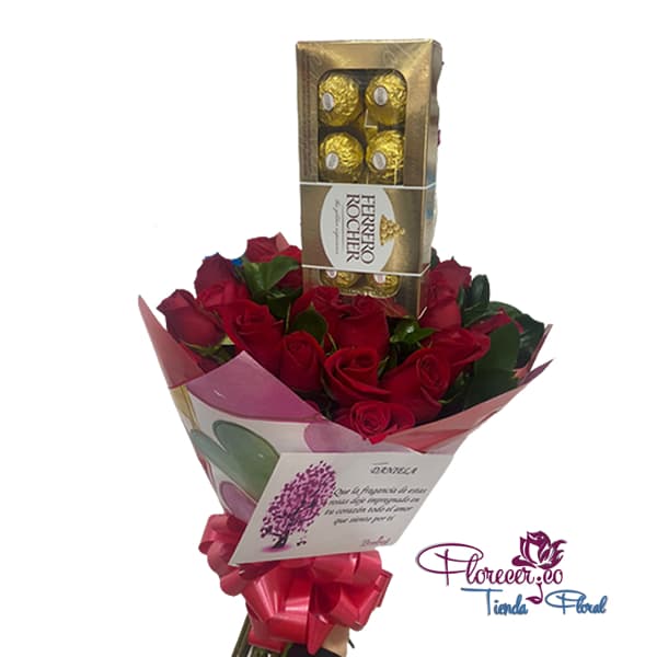 Bouquet de Rosas con Chocolate 03