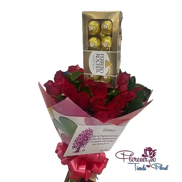 Bouquet de Rosas con Chocolate 03